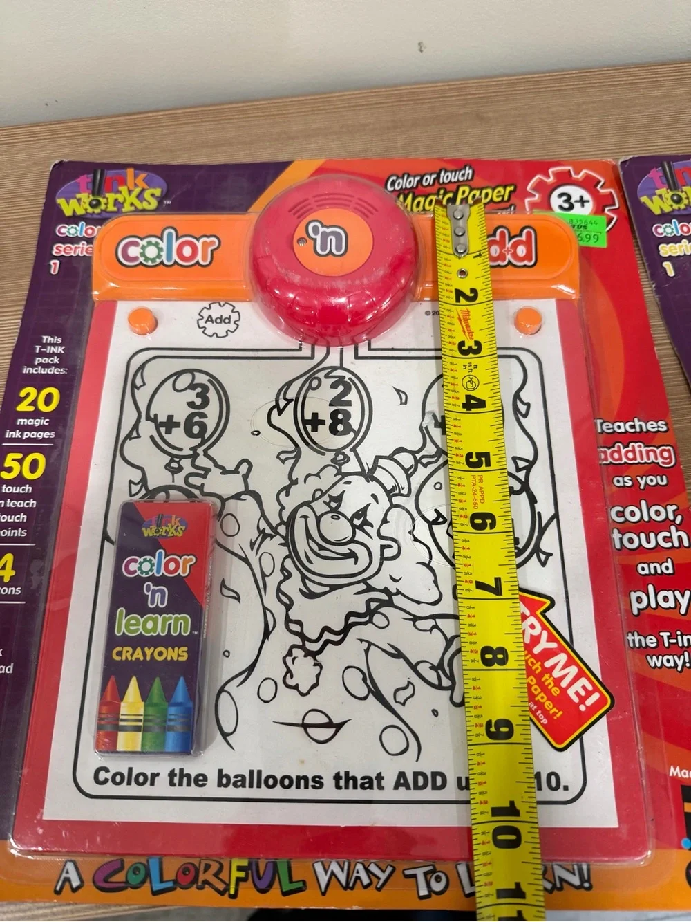 2 VTG Y2k T-Ink Works Color 'n Learn Series 1 Interactive Toy Set Add Spell NEW